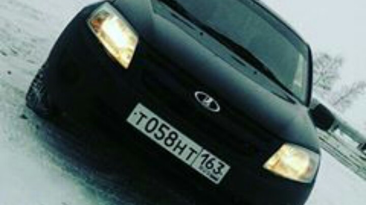 Lada Гранта 1.6 бензиновый 2013 | Иж Лада темно-синяя на DRIVE2