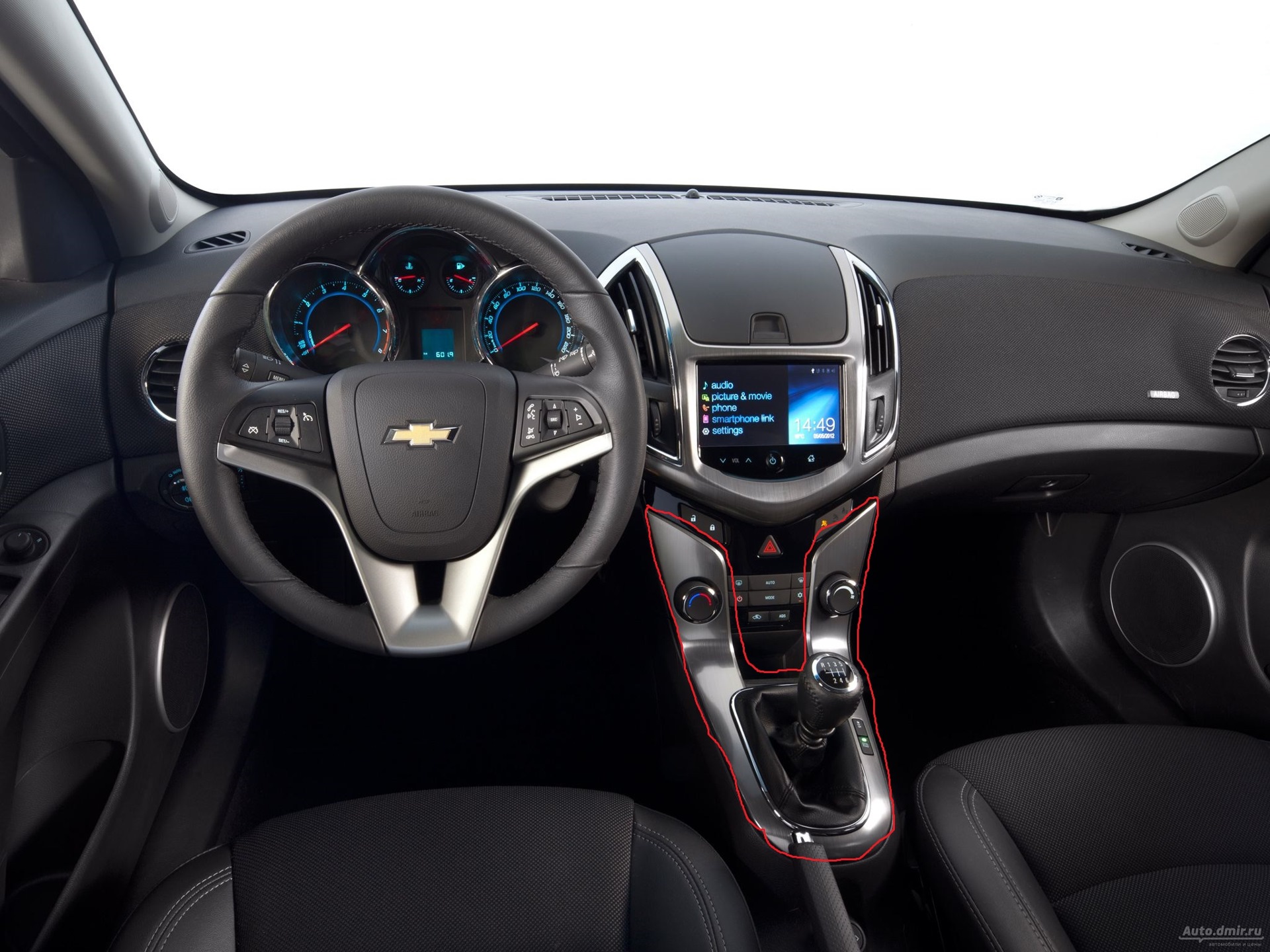 Chevrolet cruze интерьер