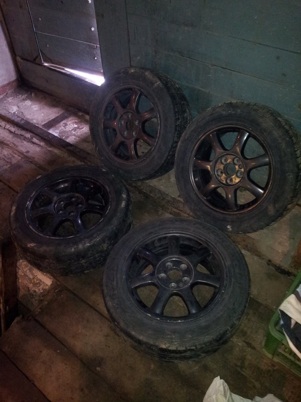 Продам диски R15, 5*100 с остатками резины Toyo. — Subaru Impreza (GC ...