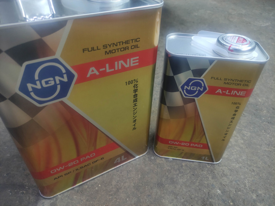 Замена масла двс NGN 0w20 PAO — Subaru Impreza (GK/GT), 1,6 л, 2017 ...
