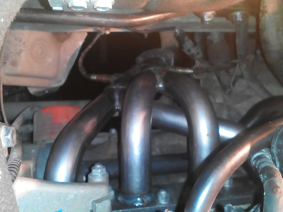 Установка "Вставки вместо "катализатора" " или мини паук на месте ...