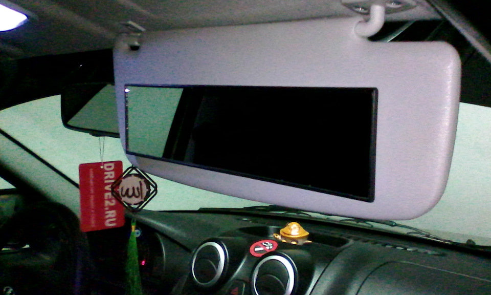 Зеркало на козырек. — Lada Гранта лифтбек, 1,6 л, 2016 года | просто ...