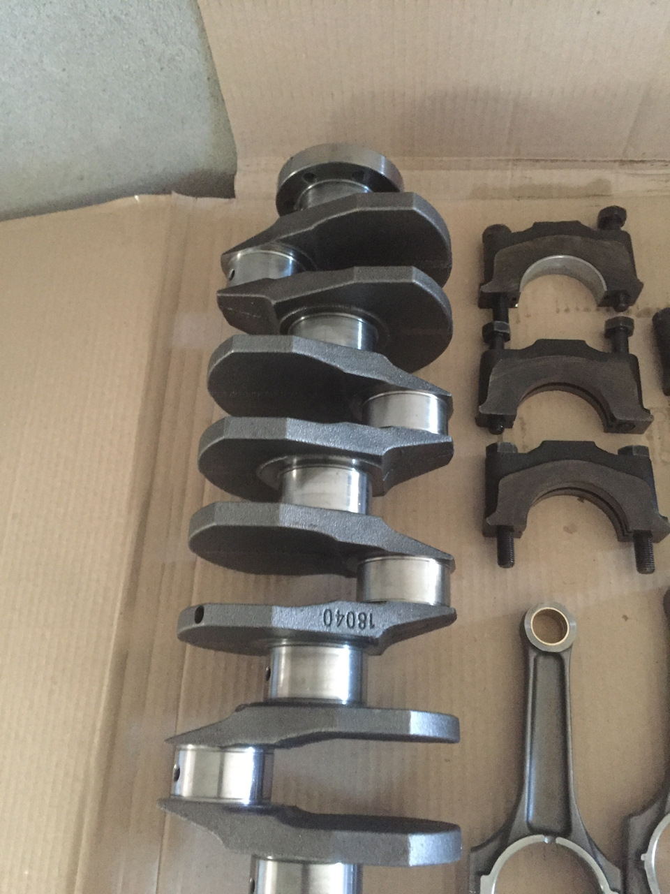 Перефтуливание шатунов и сборка низа — Lada 2113, 1,8 л, 2006 года ...