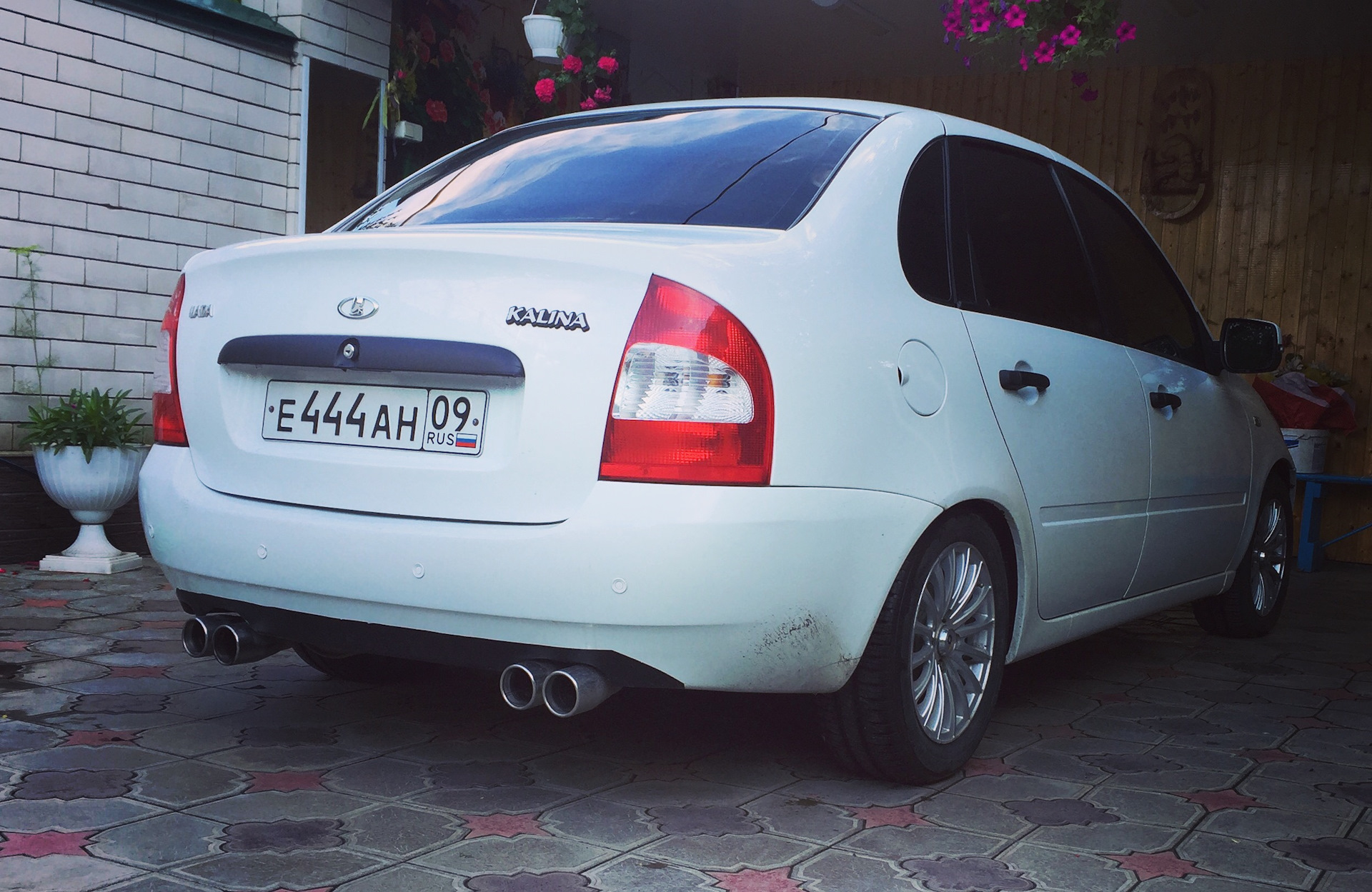 Двойной глушитель kalina теперь sport🔥 — Lada Калина седан, 1,6 л, 2009  года | тюнинг | DRIVE2