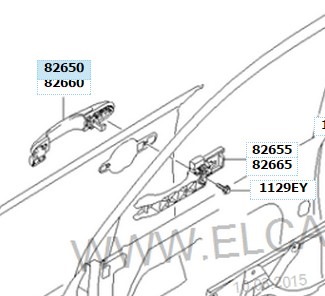 Замена вонкавай ручкі задняй дзверы (Рэно Логан 1, 2004-2012, бензін) - "Кузаў і