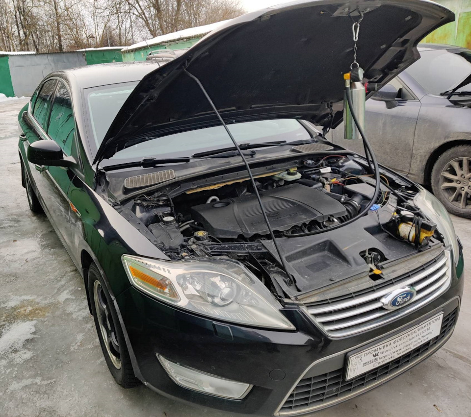 Ford Mondeo промывка топливных форсунок без снятия — Промывка форсунок ...