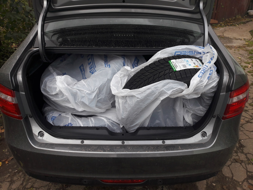 Зимняя резина. Самодельный чернитель резины — Lada Vesta, 1,6 л, 2017 ...