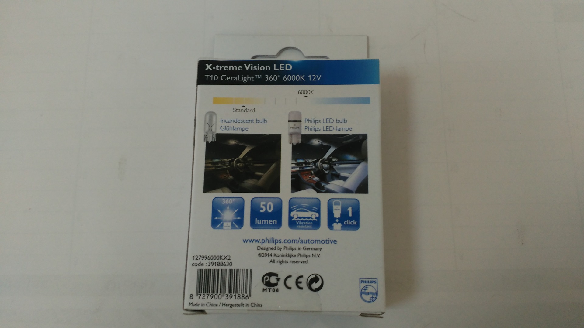 Philips T10 LED — Citroen C4 (1G), 1,4 л, 2007 года | стайлинг | DRIVE2
