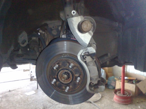 Replacement of brake discs and pads - Toyota Camry 35 L 2008