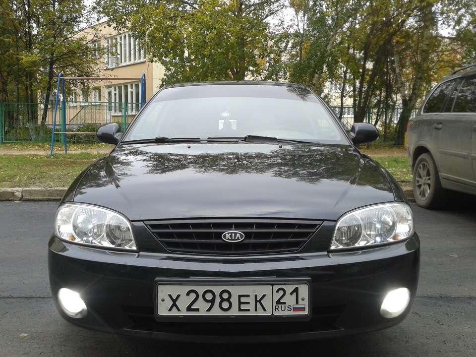 Установка ПТФ с ксеноном 5000К — KIA Spectra, 1,6 л, 2008 года | тюнинг ...
