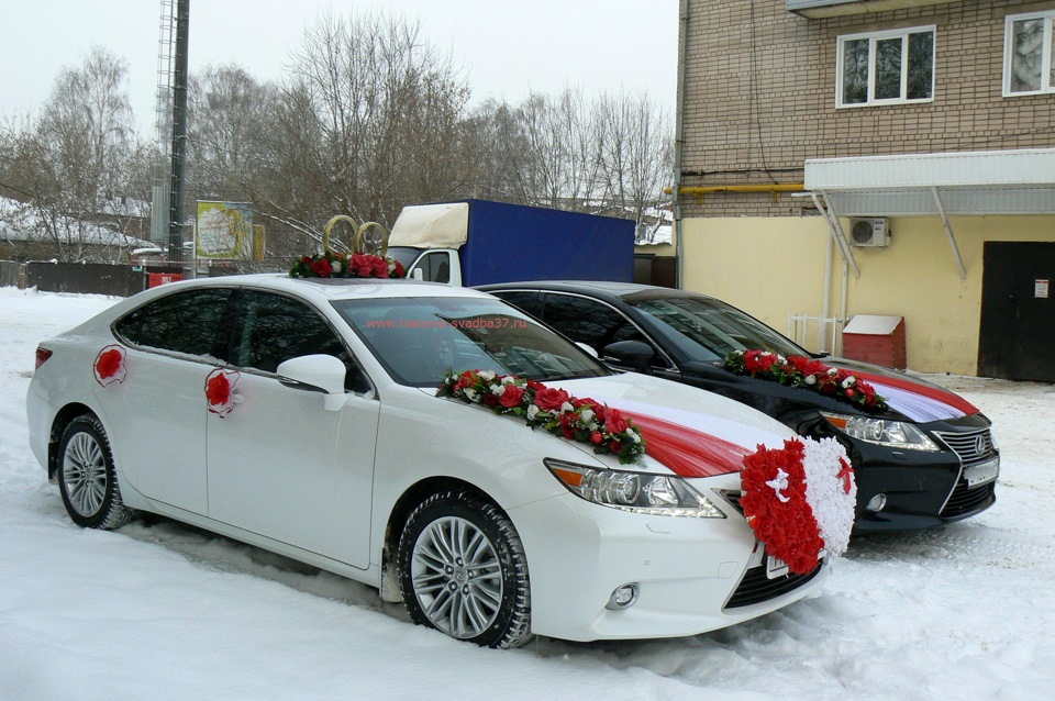 Свадебный автомобиль зимой