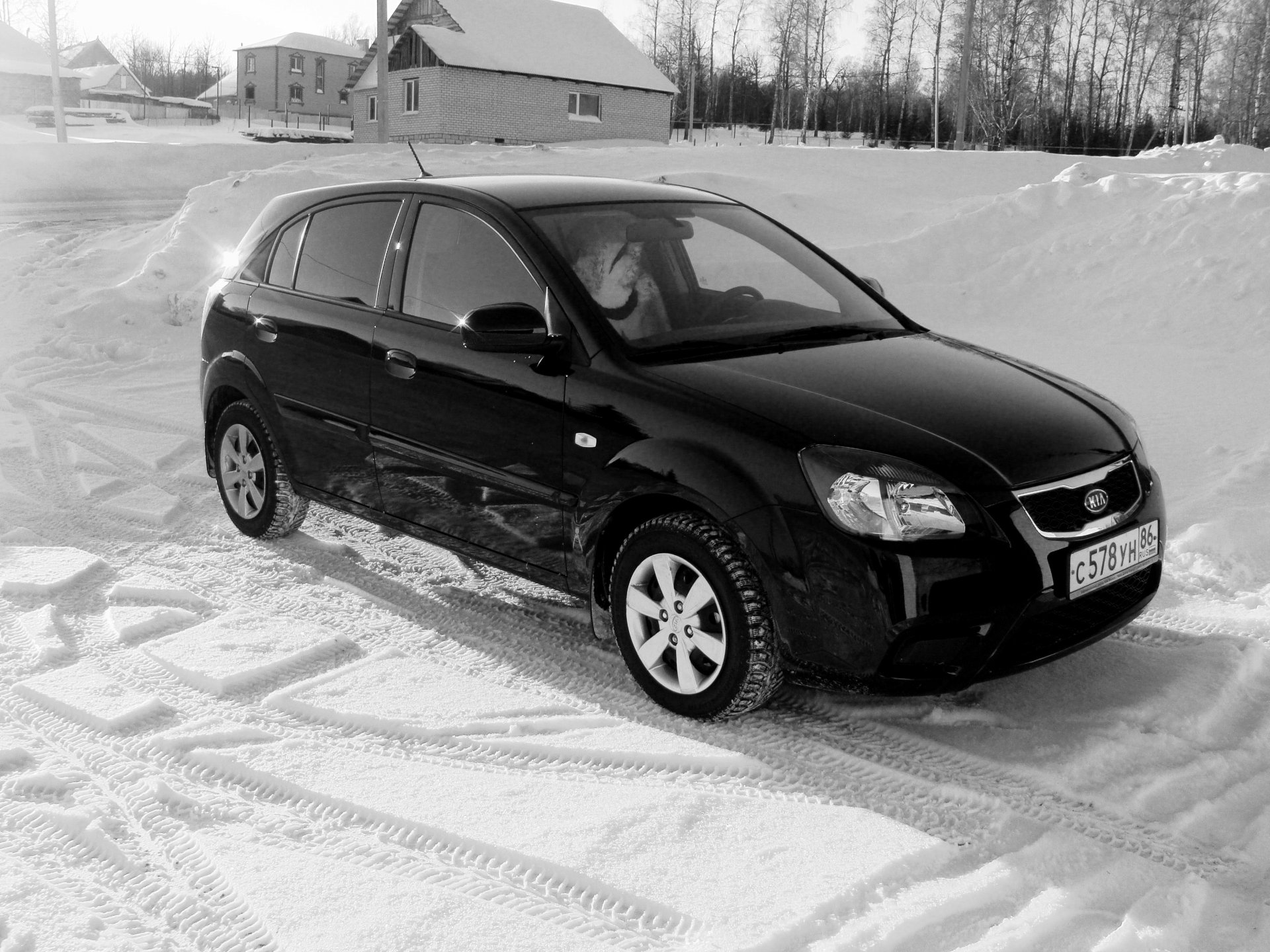 Лениногорск-Уфа и в результате черная Хрюша — KIA Rio 5-door (2G), 1,4 ...