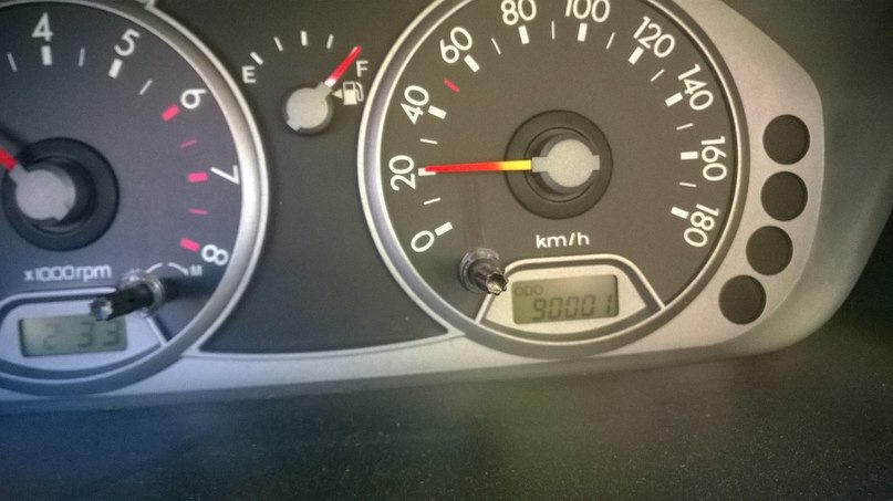 Пробег к моменту ТО — KIA Picanto (1G)