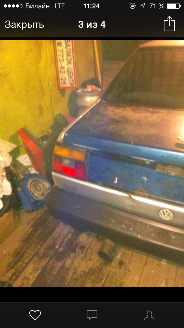 Ну как то так после сварки — Volkswagen Jetta II, 1,6 л., 1992 года ...