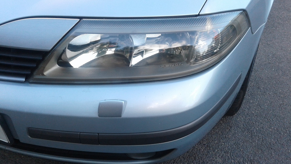 полировка фар 2 — Renault Laguna II, 1,9 л, 2002 года | своими руками ...