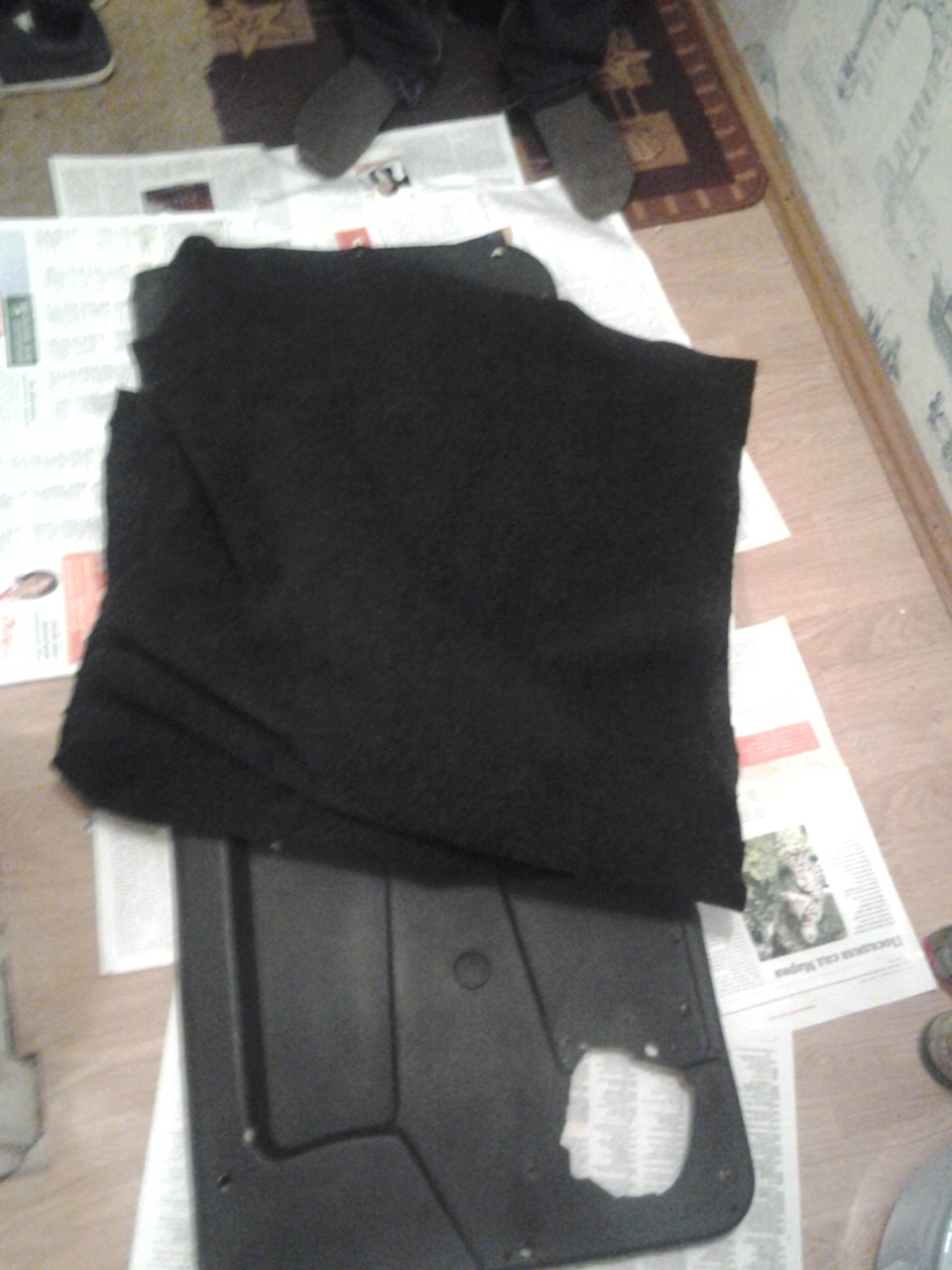 Перетяжка дверных панелей карпетом. — Lada 21083, 1,5 л, 2001 года ...