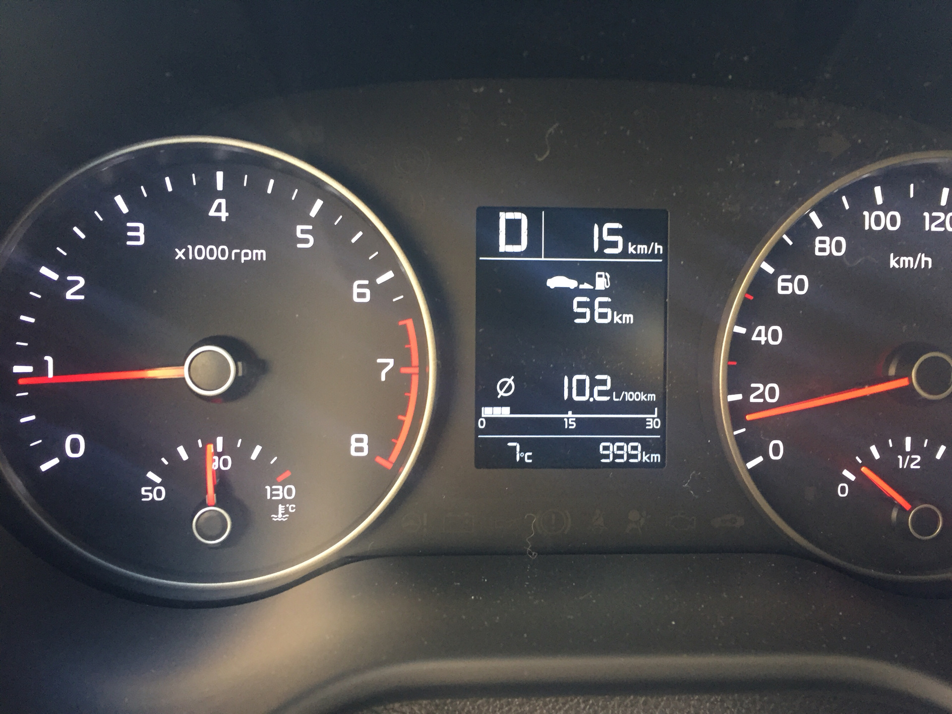 15 л на 100 км расход