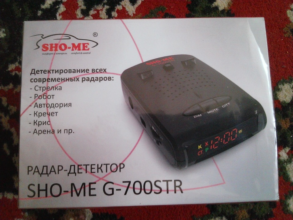 Sho me g700 str. Как настроить антирадар Sho-me g700 Str.