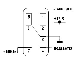 Схема кнопки стеклоподъемника ваз 2114