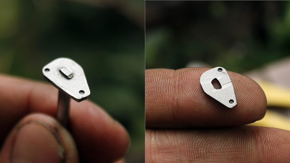 Запорную крышку распиливаем также. Должно получиться как на фото. — УАЗ Patriot