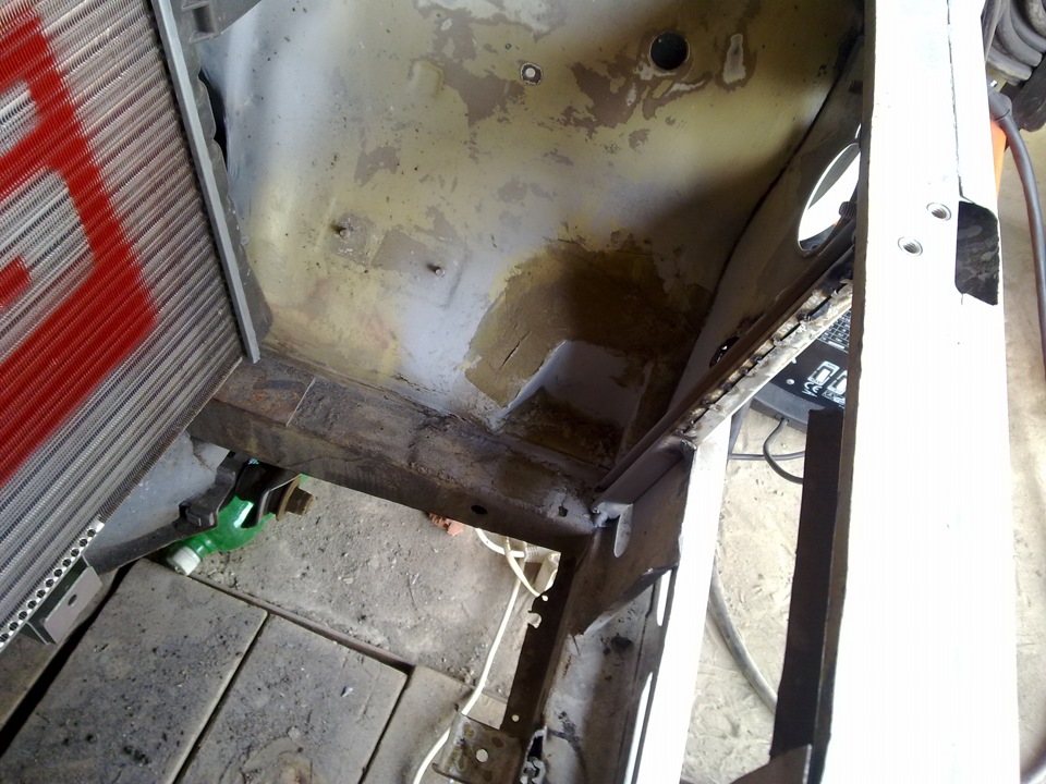 установка радиатора 21213 (№2) — Lada 21011, 1,7 л, 1974 года | тюнинг ...