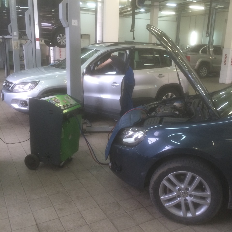 53. Настройка ксенона + заправка кондиционера у ФЦС — Volkswagen Golf ...