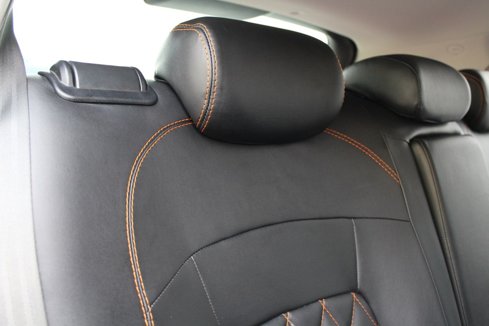 Пошив и установка каркасных чехлов из экокожи для Kia Sportage ...