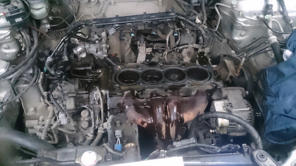 замена гбц и ВВ проводов — Honda Torneo, 1,8 л, 1999 года | своими ...