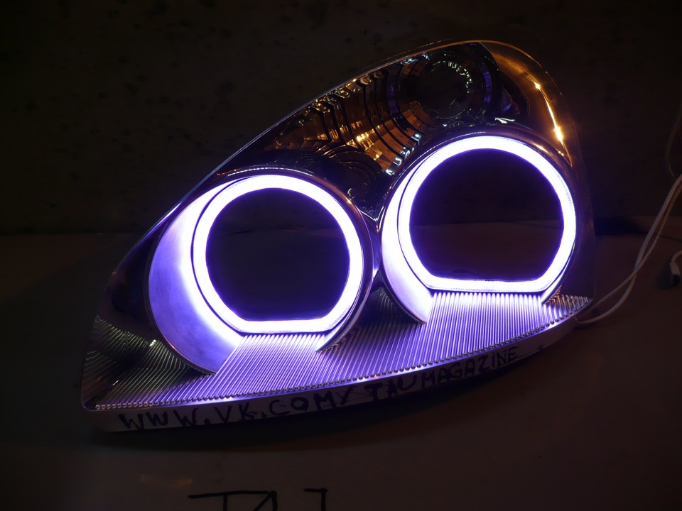 Ангельские глазки RGB на Приору в фару Бош. — Сообщество «Светодиодный ...