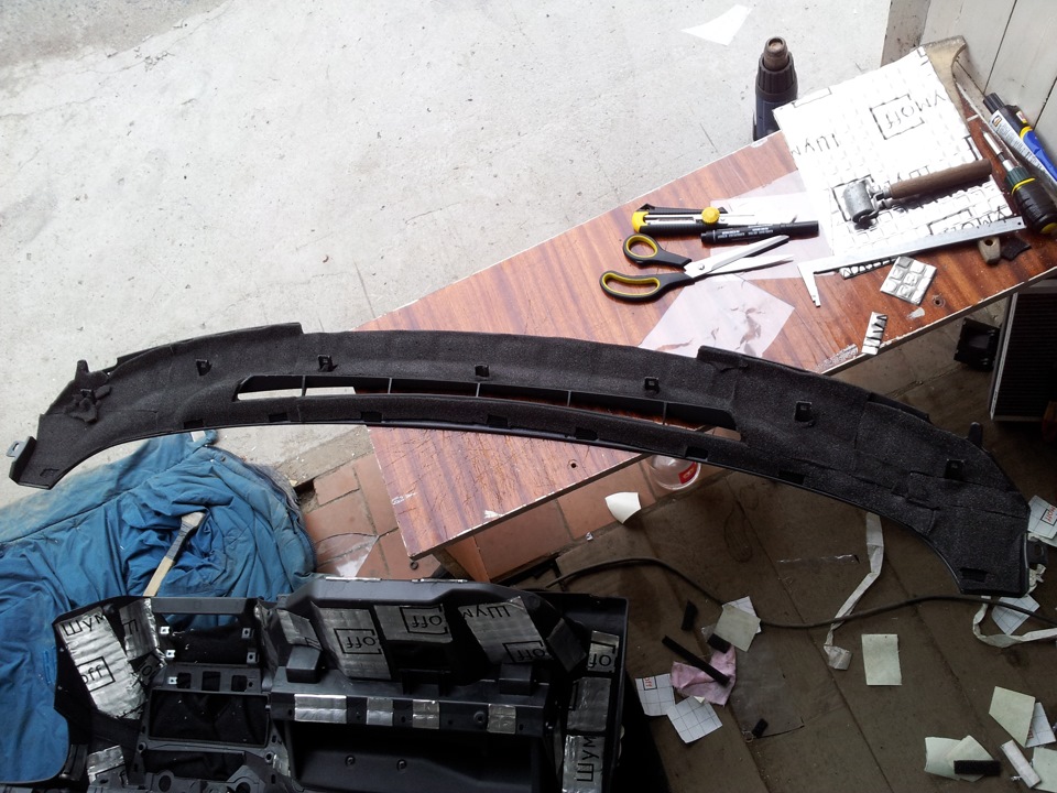 Шви моторный отсек и панель приборов ч.1.1 — Lada Калина универсал, 1,6 ...