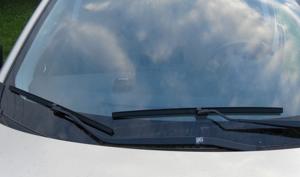 Дворники большего размера — Mitsubishi Lancer X, 2 л, 2007 года ...