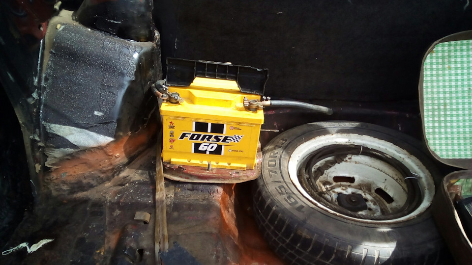 Перенос АКБ в багажник ВАЗ 2108-115 . Часть 1. — Lada 21099, 1,5 л ...