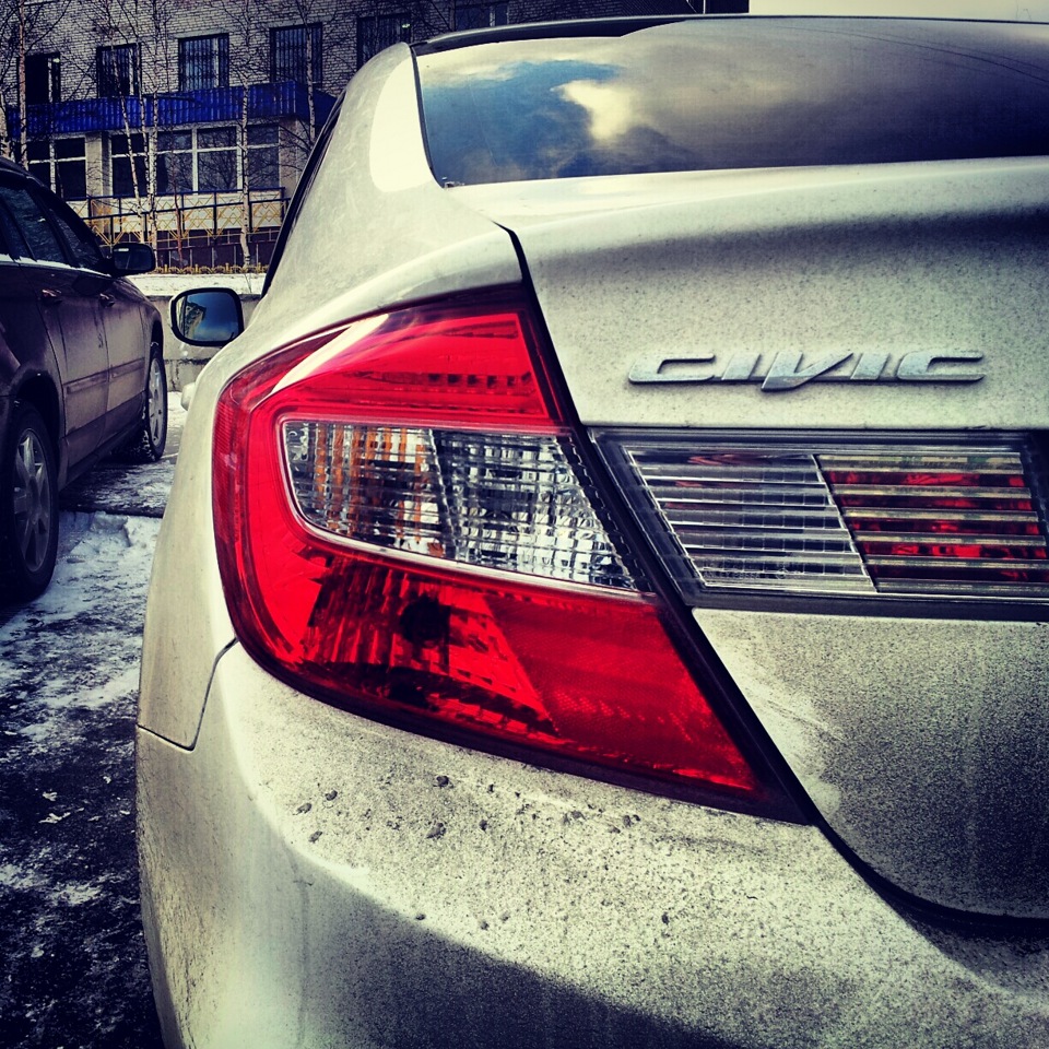 пару гпязных фото)))) — Honda Civic 4D (9G), 1,8 л, 2012 года ...