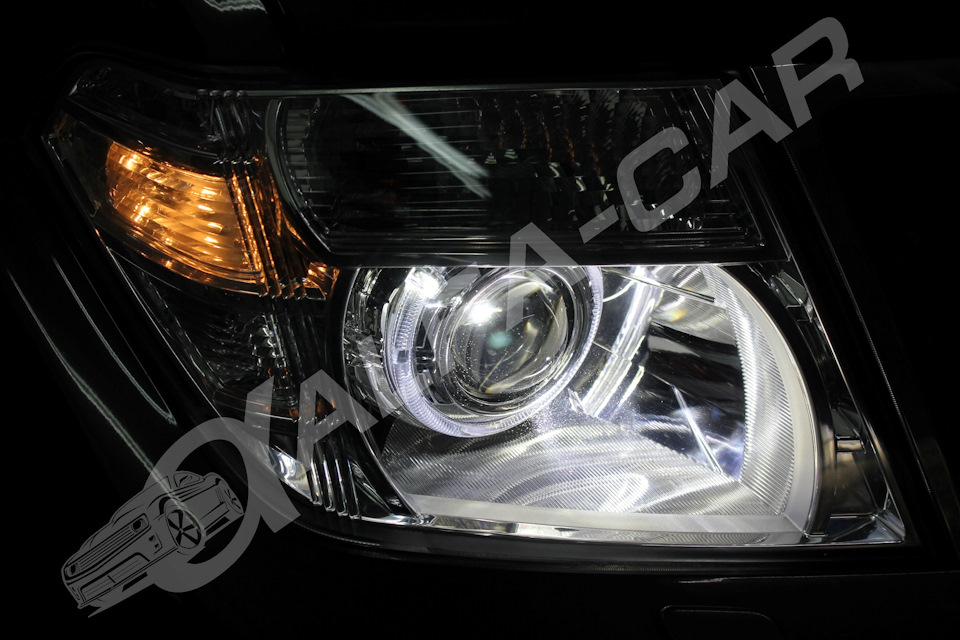 Подсветка ниссан патфайндер r51. Nissan Pathfinder r51 оптика. Bi led фары Nissan Pathfinder r51. Фара Pathfinder r51. Nissan Pathfinder r51 led фары.