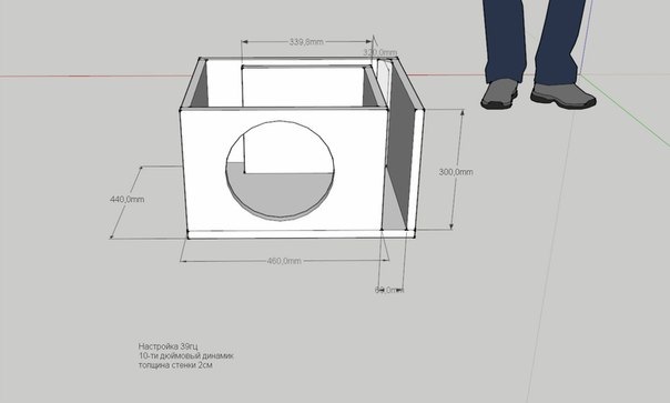 Короб под 10 саб чертеж
