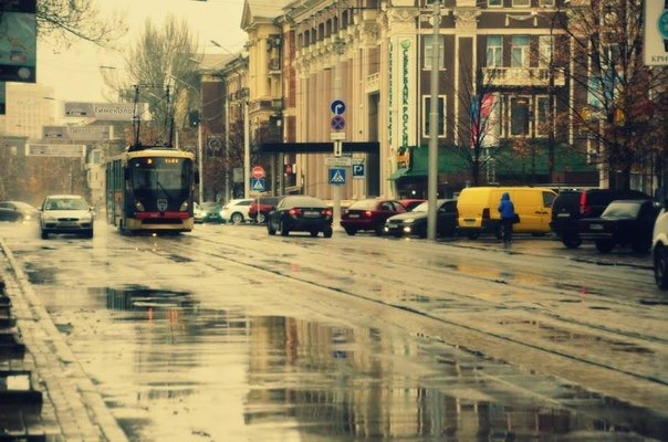 Дождливый Город Фото