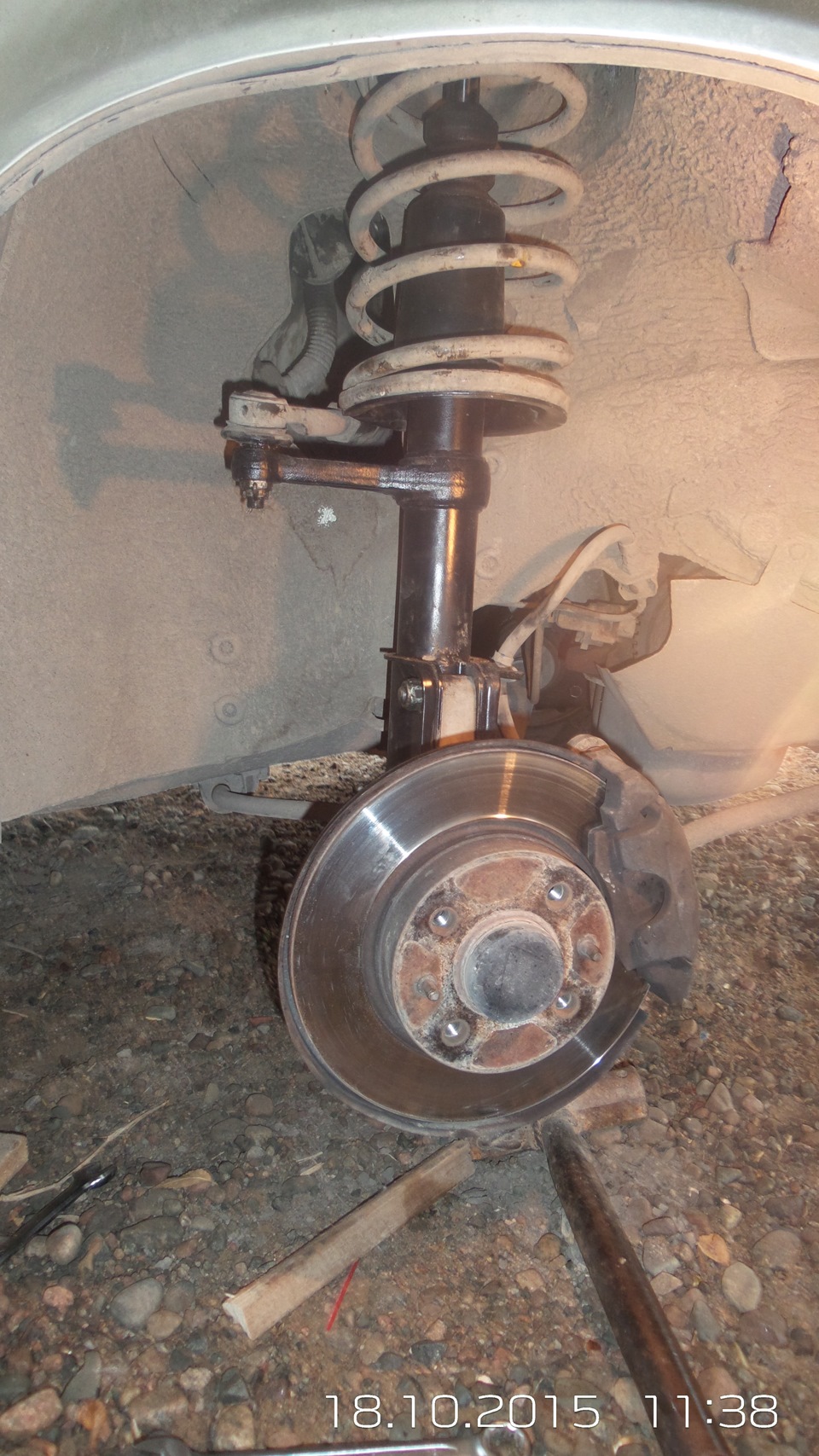 Замена передней стойки, сайлентблоков, серьги и резинок стабилизатора ...