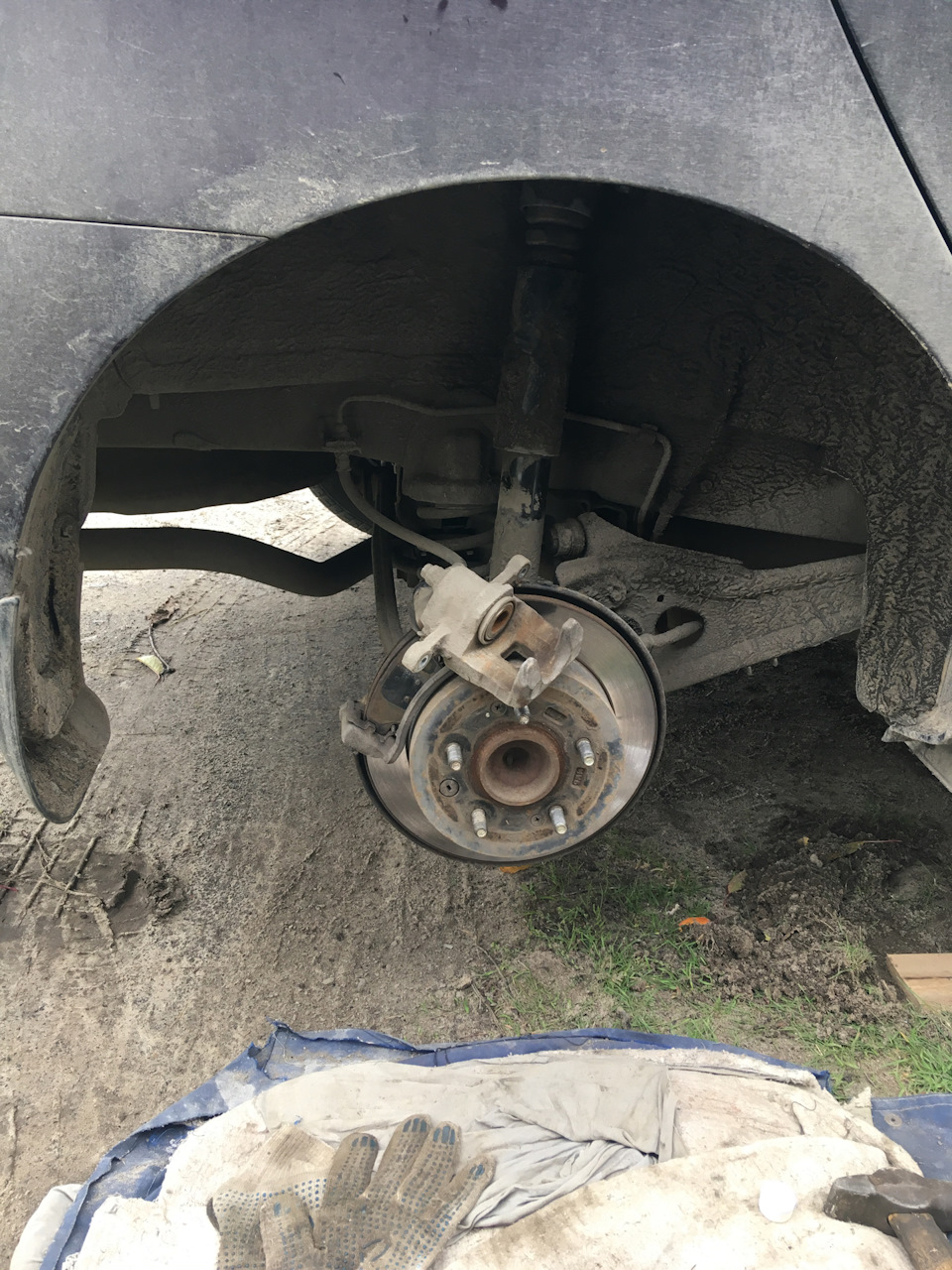 Замена передних колодок и шаровой и доработка заводской недоработки ...