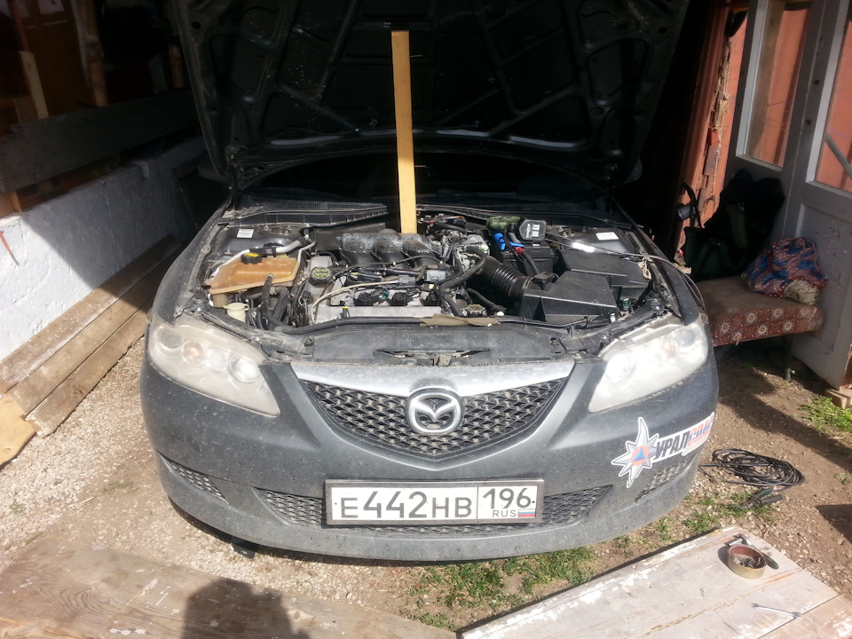 12. Радиатор кондиционера — Mazda 6 (1G) GG, 3 л, 2005 года | своими ...