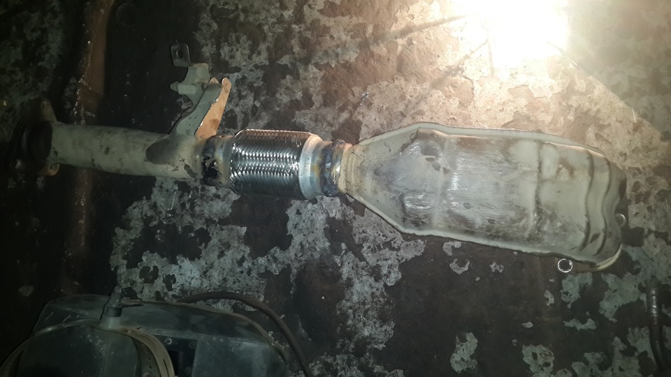 замена гофры на штанах — Honda Accord Wagon (6G), 2,3 л, 2001 года ...