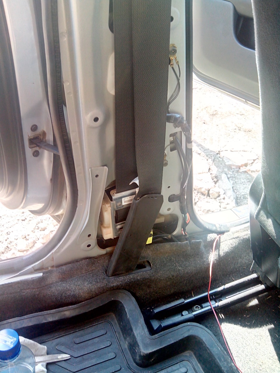 Накладки на пороги с подсветкой — Nissan Tiida (1G), 1,6 л, 2007 года ...