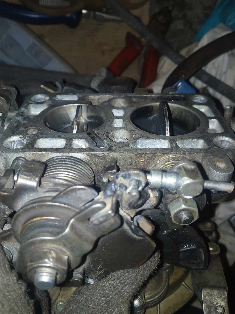 К151 одновременное открытие 2х заслонок — ГАЗ Газель, 7 л, 1995 года ...