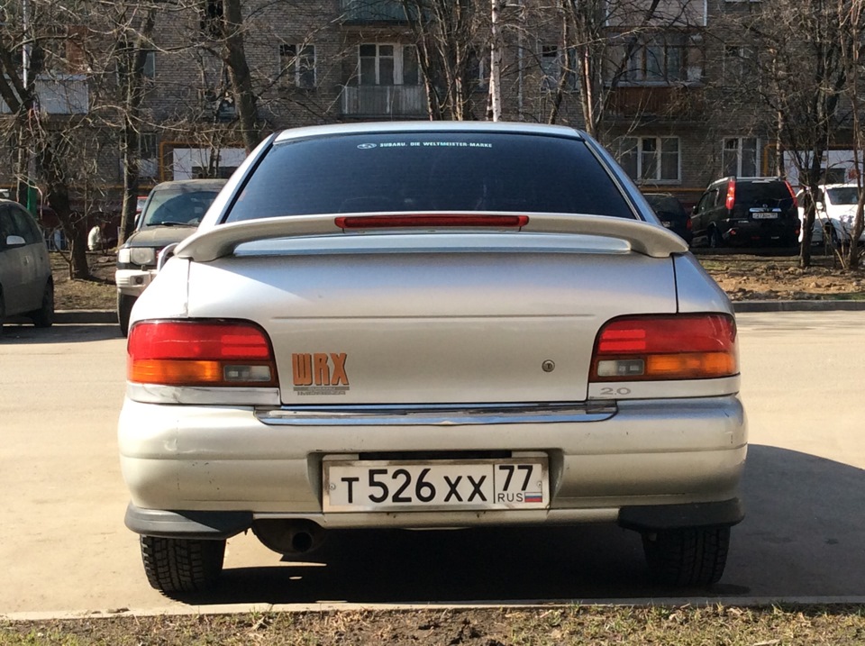 Замена бамперов, крышки багажника и фар — Subaru Impreza (GC/GF), 2 л ...