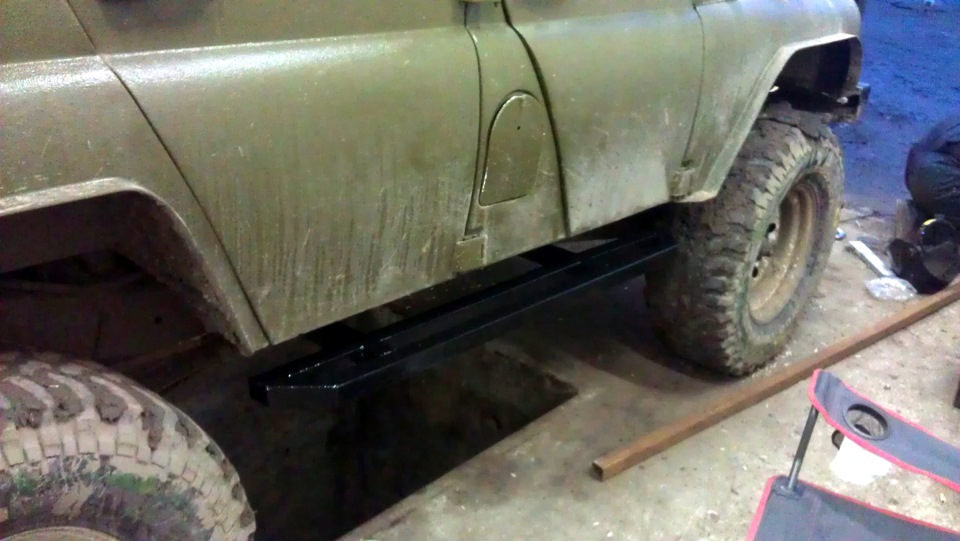 Пороги на УАЗик \"Без фанатизма\" — УАЗ 315195 Hunter, 2,9 л., 2004 года ...