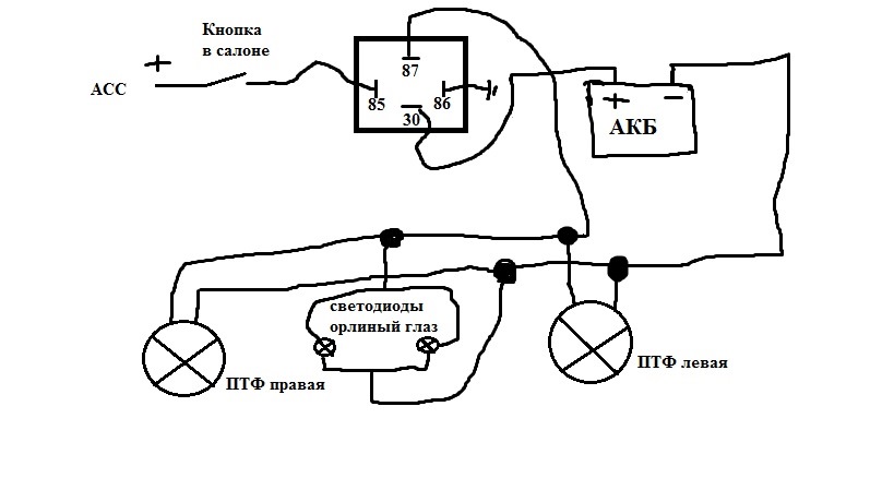 Схема птф калина 1