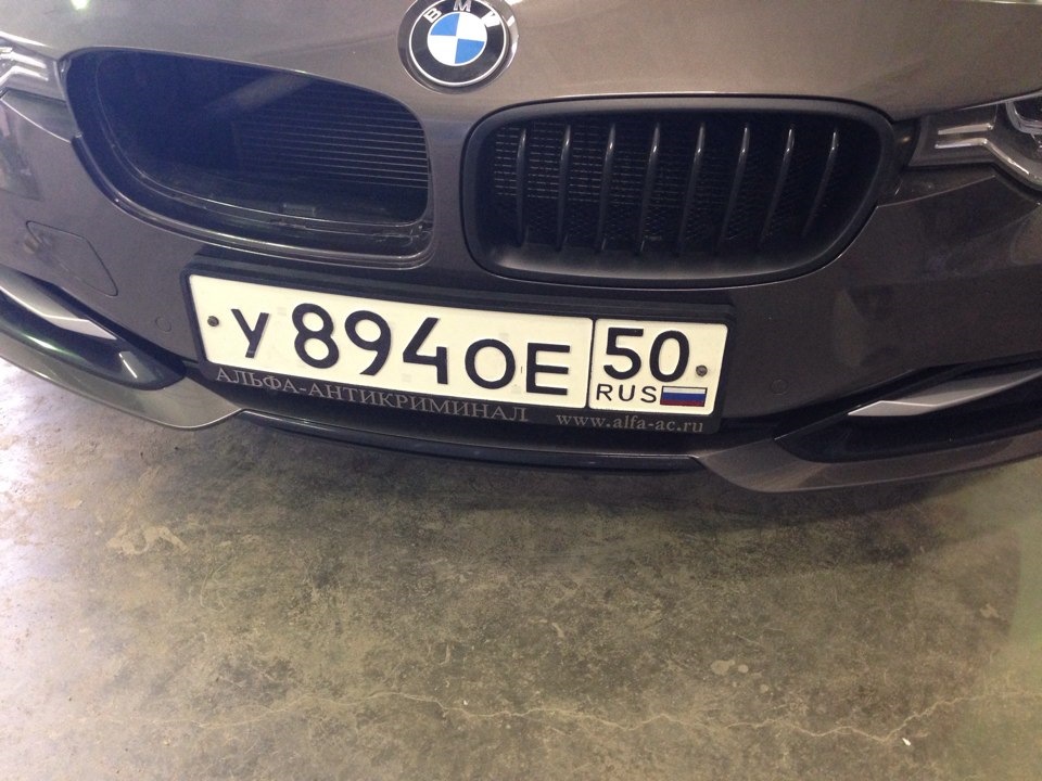 Черные ноздри и сетка в ноздри — BMW 3 series (F30), 2 л., 2013 года ...