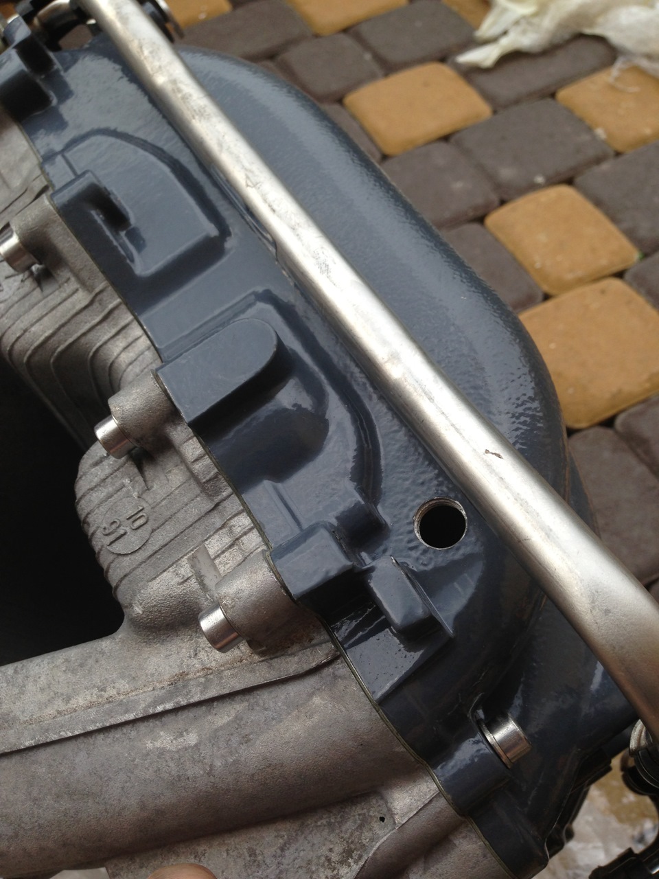 Место для датчика температуры всасующего воздуха — Audi A6 (C4)