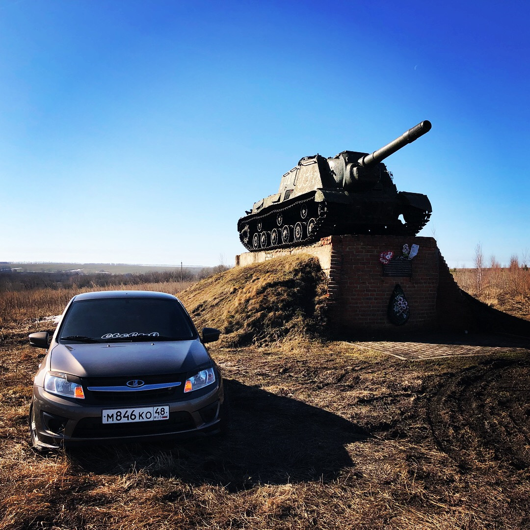 ®41 Занижение гранты передние пружины -90 — Lada Гранта, 1,6 л, 2016 ...