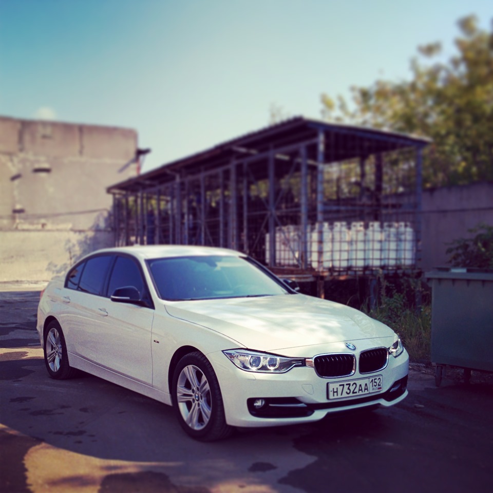 BMW f30 белая