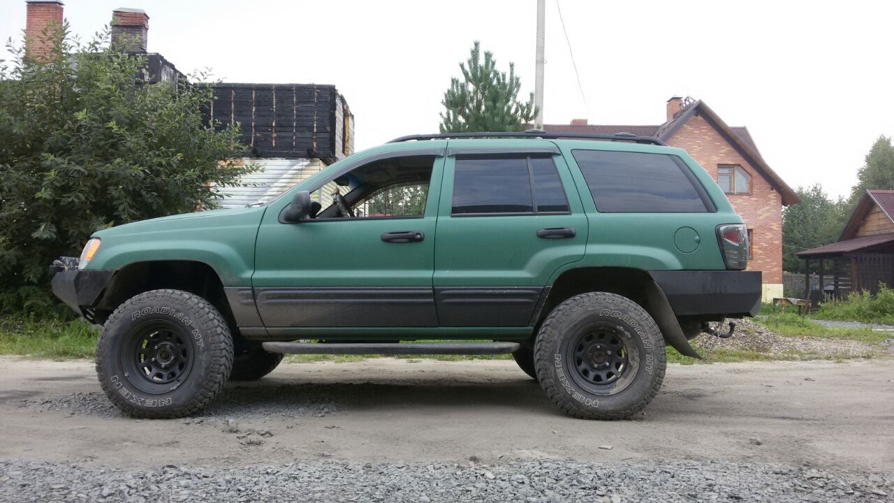 Лифт Гранд Чероки WJ под 33 колеса. Лифт 2 Гранд Чероки WJ-2 4.7. Grand Cherokee лифт. Гранд Чероки 1987 на лифте на больших колесах.